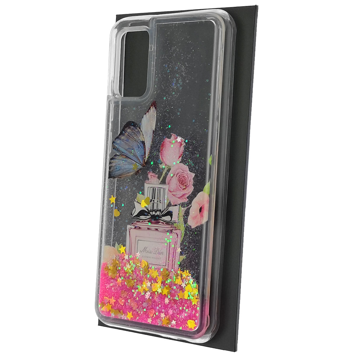Чехол накладка для SAMSUNG Galaxy A02S (SM-A025F), силикон, переливашка, рисунок Духи Miss