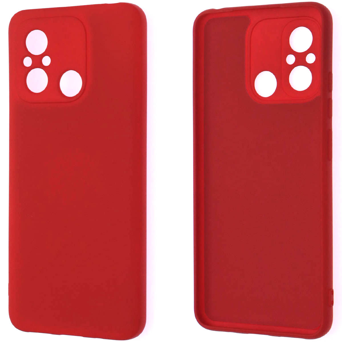 Чехол накладка NANO для XIAOMI Redmi 12C, XIAOMI POCO C55, силикон, бархат, цвет красный Чехол накладка NANO для XIAOMI Redmi 12C, XIAOMI POCO C55, силикон, бархат, цвет красный
