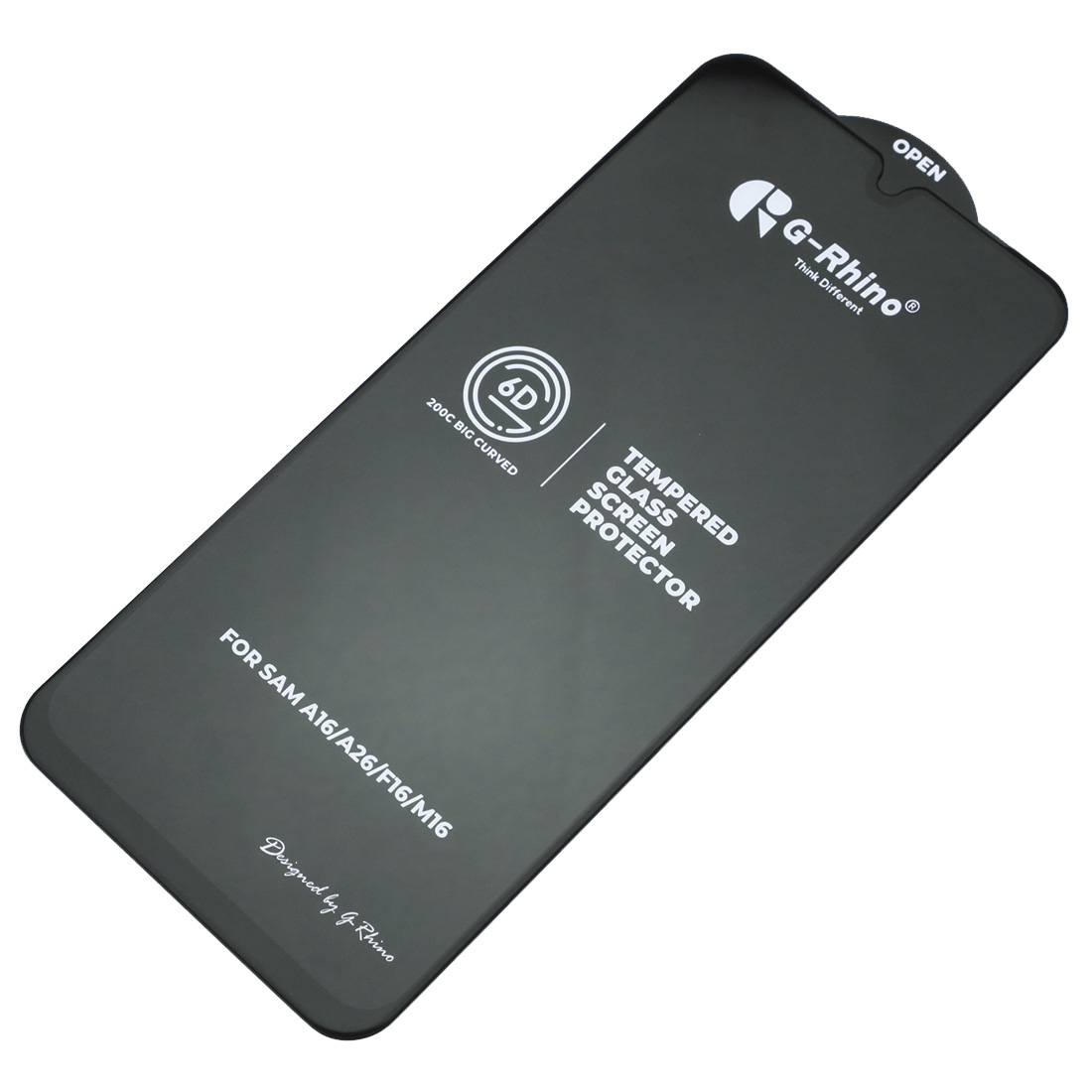 Защитное стекло 6D G-Rhino 200C для SAMSUNG Galaxy A16, Galaxy A26, Galaxy A17, Galaxy M16, цвет окантовки черный (Тип 1)