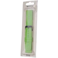 Ремешок для смарт часов универсальный 22 мм для SAMSUNG, XIAOMI, HUAWEI, силикон, цвет салатовый