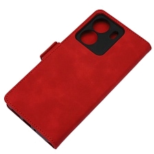 Чехол книжка NICE для XIAOMI Redmi 13C, XIAOMI POCO C65, защита камеры, экокожа, визитница, цвет красный