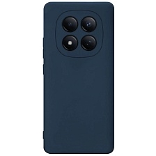 Чехол накладка NANO для XIAOMI Redmi Note 15 Pro, защита камеры, силикон, бархат, цвет темно синий