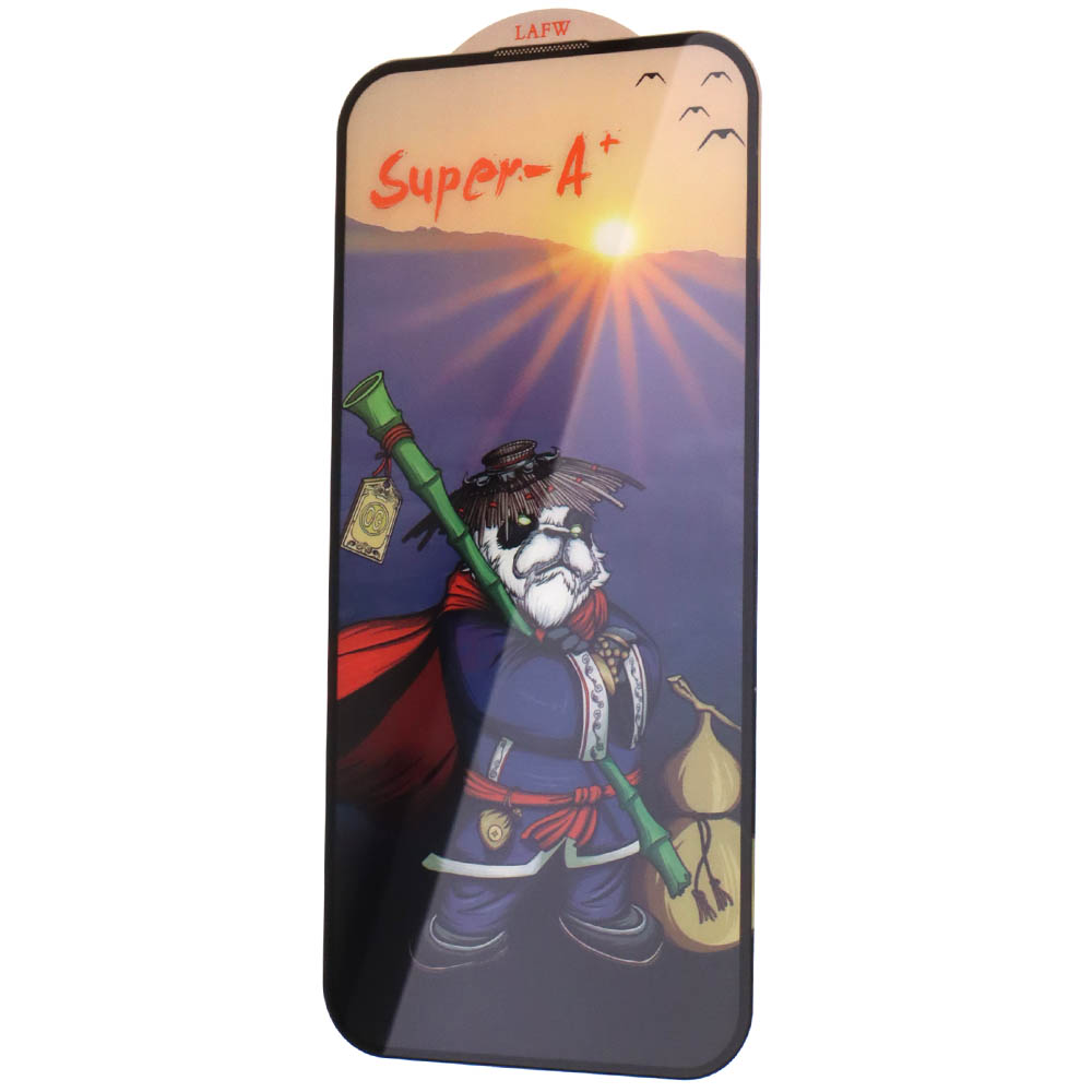 Защитное стекло Super-A+ для APPLE iPhone 15 Pro, цвет окантовки черный