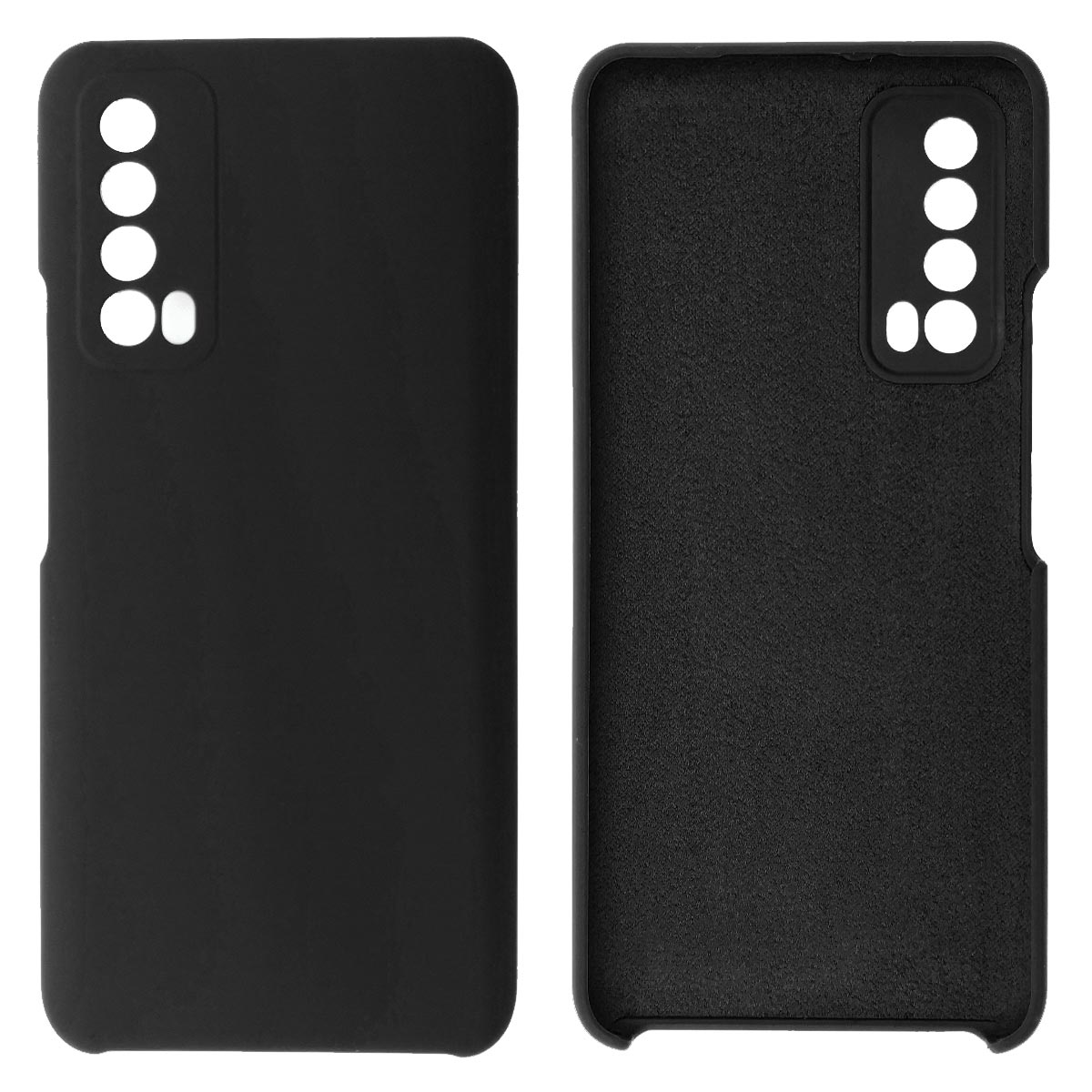 Чехол накладка Silicon Cover для HUAWEI P Smart 2021, силикон, бархат, цвет черный Чехол накладка Silicon Cover для HUAWEI P Smart 2021, силикон, бархат, цвет черный