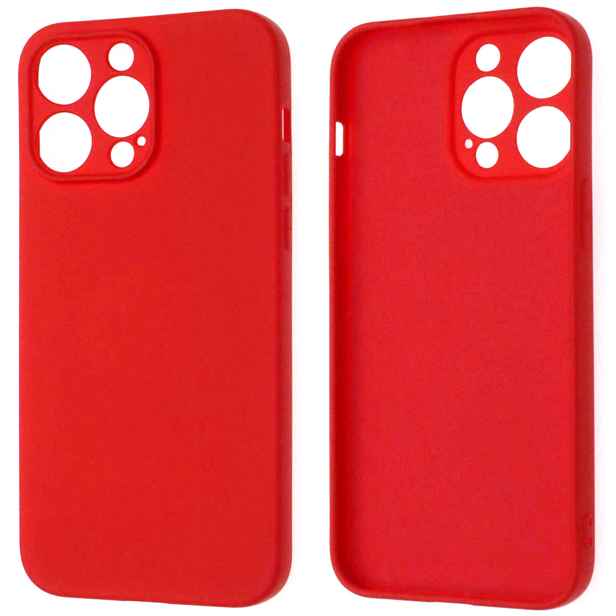Чехол накладка NANO для APPLE iPhone 14 Pro Max, защита камеры, силикон, бархат, цвет красный Чехол накладка NANO для APPLE iPhone 14 Pro Max, защита камеры, силикон, бархат, цвет красный