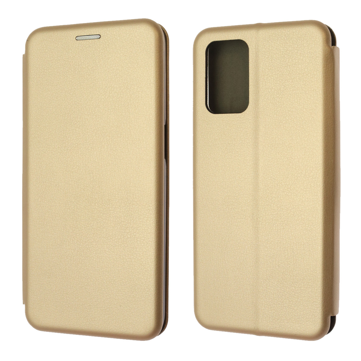 Чехол книжка STYLISH для Realme 8 5G, экокожа, визитница, цвет золотистый