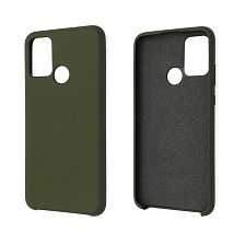 Чехол накладка Silicon Cover для HUAWEI Honor 9A (MOA-LX9N), силикон, бархат, цвет оливковый. Чехол накладка Silicon Cover для HUAWEI Honor 9A (MOA-LX9N), силикон, бархат, цвет оливковый.