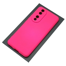 Чехол накладка NANO для HUAWEI Honor 90, защита камеры, силикон, бархат, цвет фуксия Чехол накладка NANO для HUAWEI Honor 90, защита камеры, силикон, бархат, цвет фуксия