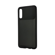 Чехол накладка AUTO FOCUS UE для SAMSUNG Galaxy A50 (SM-A505), A30s (SM-A307), A50s (SM-A507), силикон, матовый, цвет черный.