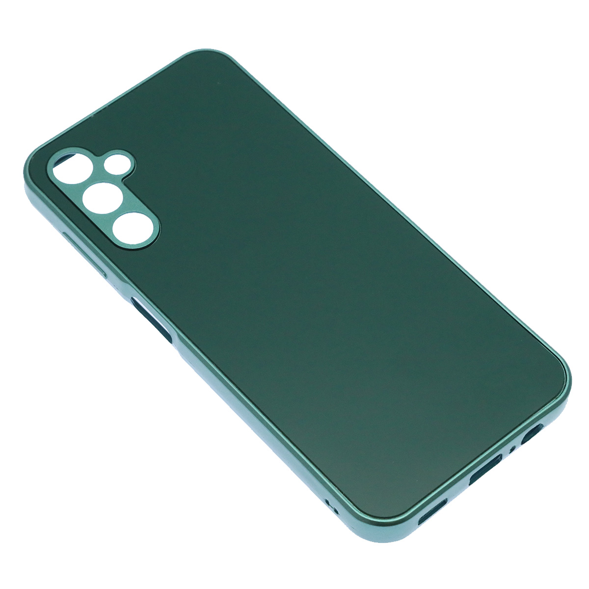 Чехол накладка для SAMSUNG Galaxy A14, защита камеры, силикон, пластик, цвет темно зеленый Чехол накладка для SAMSUNG Galaxy A14, защита камеры, силикон, пластик, цвет темно зеленый