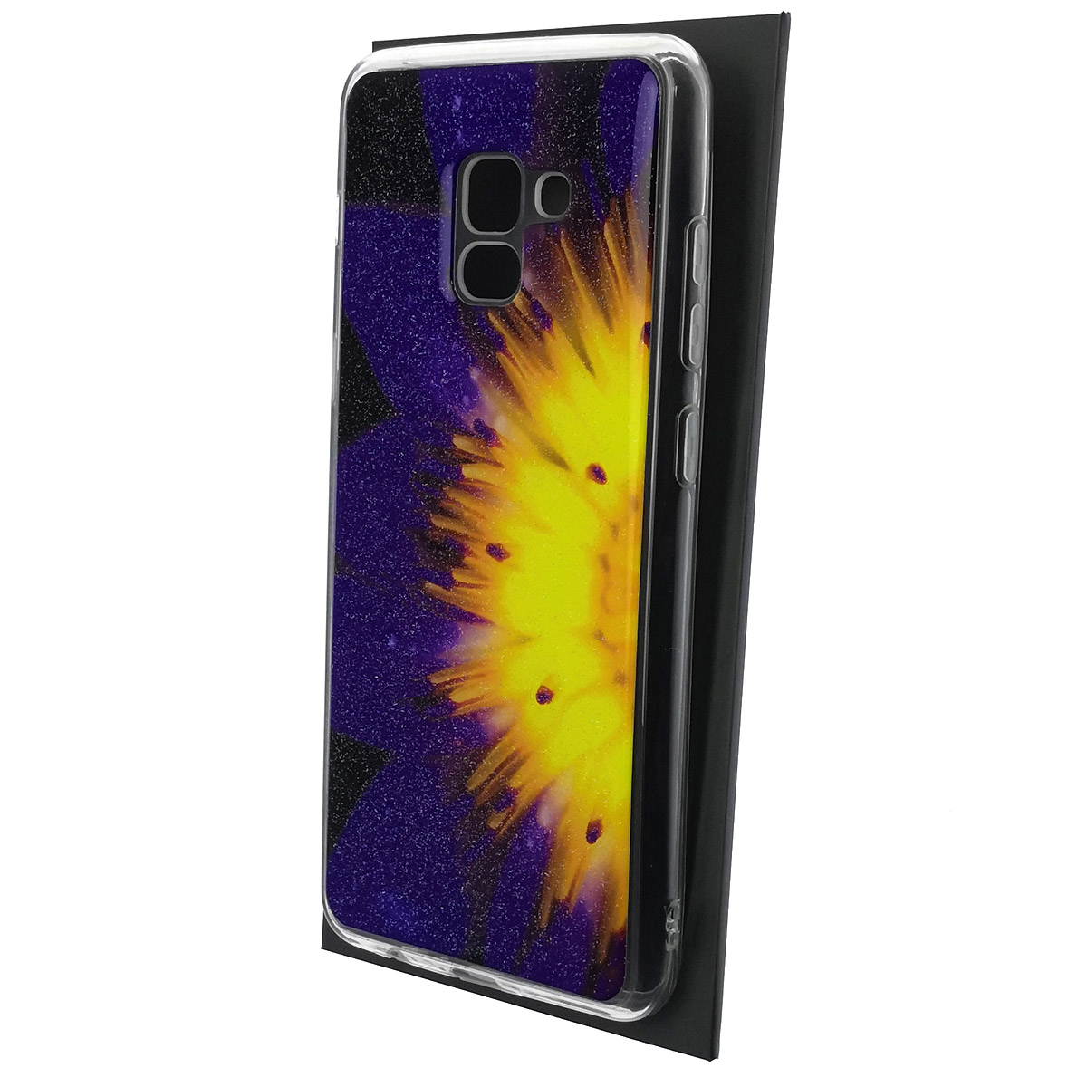 Чехол накладка для SAMSUNG Galaxy A8 Plus (SM-A730), силикон, глянцевый, блестки, рисунок Загадочное сияние Чехол накладка для SAMSUNG Galaxy A8 Plus (SM-A730), силикон, глянцевый, блестки, рисунок Загадочное сияние