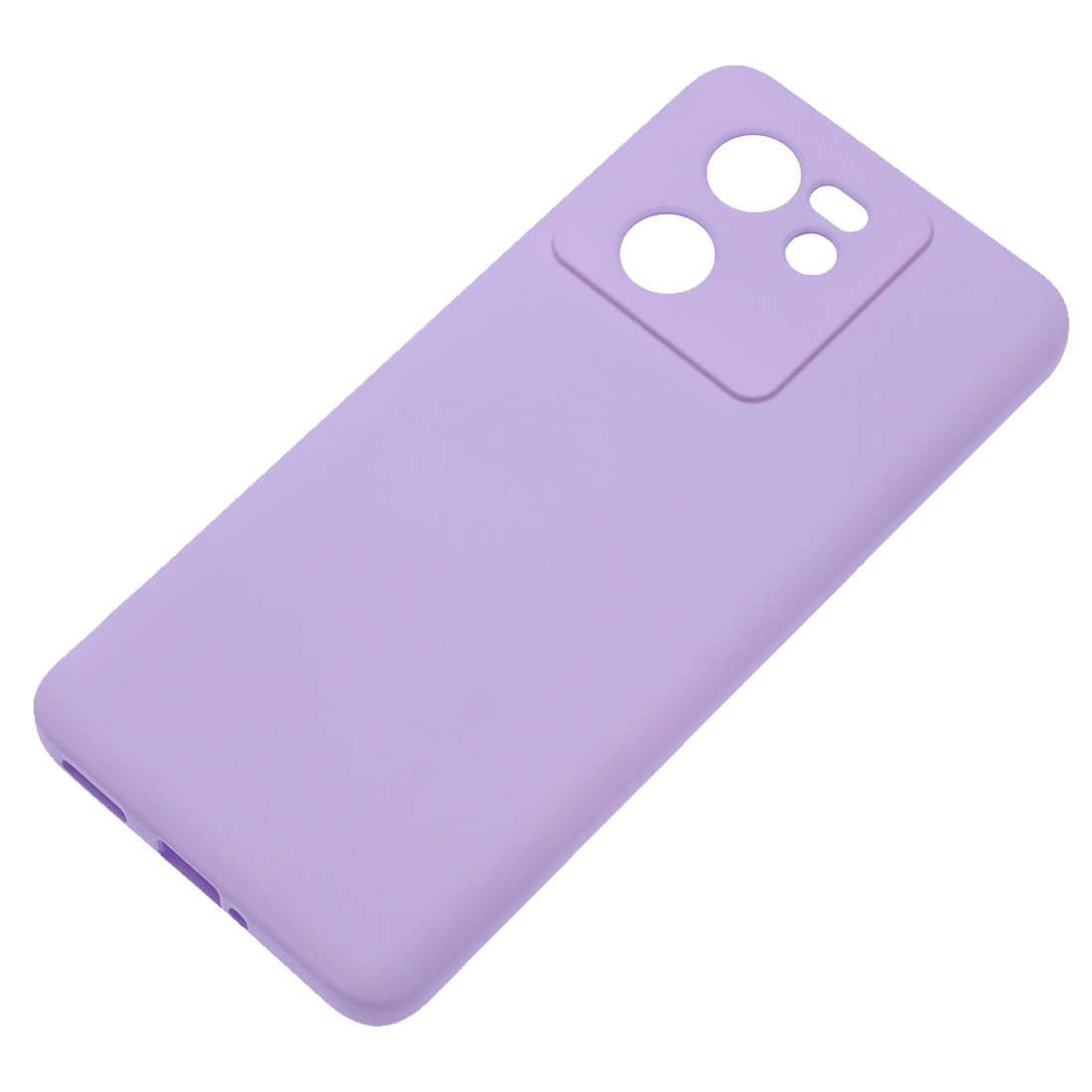 Чехол накладка Silicon Cover для XIAOMI 13T, XIAOMI 13T Pro, защита камеры, силикон, бархат, цвет сиреневый