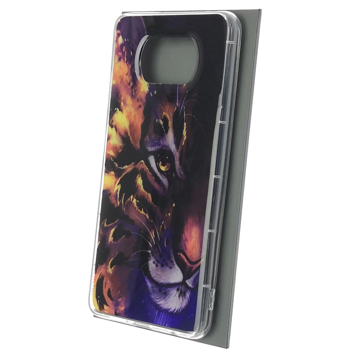 Чехол накладка для XIAOMI POCO X3, POCO X3 Pro, силикон, рисунок Злой тигр Чехол накладка для XIAOMI POCO X3, POCO X3 Pro, силикон, рисунок Злой тигр
