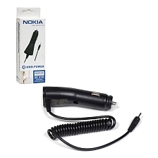 АЗУ (автомобильное зарядное устройство) Nokia 6101, витой кабель, цвет черный АЗУ (автомобильное зарядное устройство) Nokia 6101, витой кабель, цвет черный