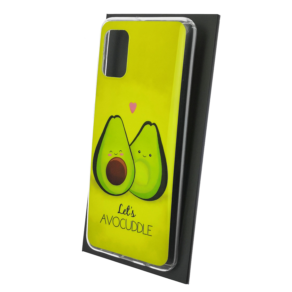 Чехол накладка Vinil для SAMSUNG Galaxy A31 (SM-A315), силикон, рисунок Avocuddle lets, цвет желтый