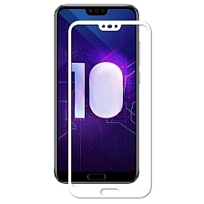 Защитное стекло 5D Full Glass для HUAWEI Honor 10 (COL-L29), P20 (EML-L29), цвет белый.