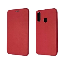 Чехол книжка STYLISH для SAMSUNG Galaxy A20s (SM-A207), экокожа, визитница, цвет красный. Чехол книжка STYLISH для SAMSUNG Galaxy A20s (SM-A207), экокожа, визитница, цвет красный.