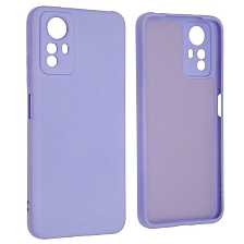 Чехол накладка NANO для XIAOMI Redmi Note 12S, силикон, бархат, цвет сиреневый Чехол накладка NANO для XIAOMI Redmi Note 12S, силикон, бархат, цвет сиреневый