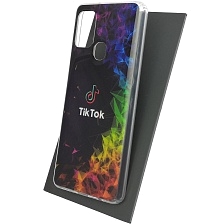 Чехол накладка Vinil для SAMSUNG Galaxy A21s (SM-A217), силикон, рисунок TikTok Чехол накладка Vinil для SAMSUNG Galaxy A21s (SM-A217), силикон, рисунок TikTok