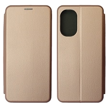 Чехол книжка STYLISH для TECNO Camon 19, Camon 19 Pro, экокожа, визитница, цвет розовое золото