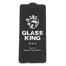 Защитное стекло GLASS KING для XIAOMI Redmi Note 11 (China version), Redmi Note 11T 5G, POCO M4 Pro 5G, цвет окантовки черный