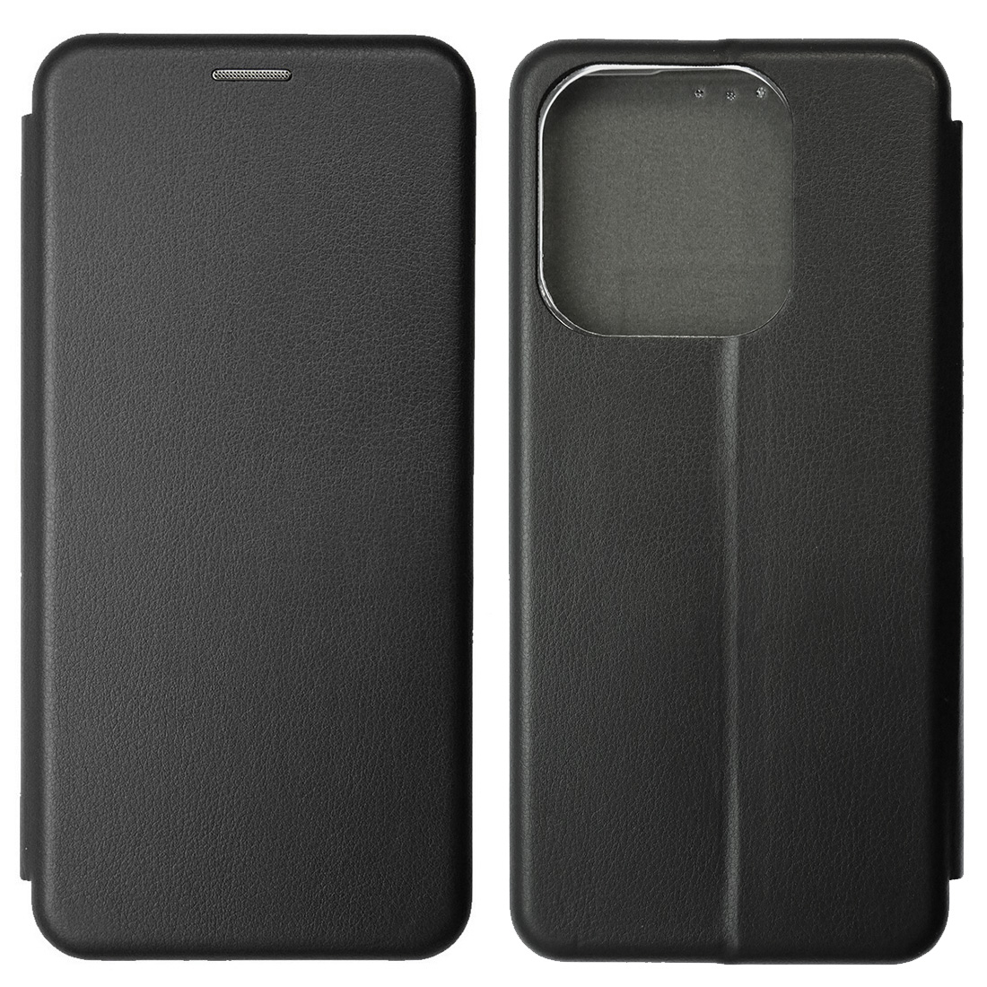 Чехол книжка STYLISH для TECNO Spark 10 Pro, экокожа, визитница, цвет черный Чехол книжка STYLISH для TECNO Spark 10 Pro, экокожа, визитница, цвет черный