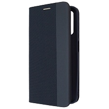 Чехол книжка MESH для XIAOMI Redmi 10 (2021), Redmi 10 (2022), текстиль, силикон, бархат, визитница, цвет темно синий Чехол книжка MESH для XIAOMI Redmi 10 (2021), Redmi 10 (2022), текстиль, силикон, бархат, визитница, цвет темно синий