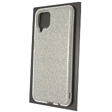 Чехол накладка SHINE для SAMSUNG Galaxy A12 (SM-A125), силикон, блестки, цвет серебристый Чехол накладка SHINE для SAMSUNG Galaxy A12 (SM-A125), силикон, блестки, цвет серебристый