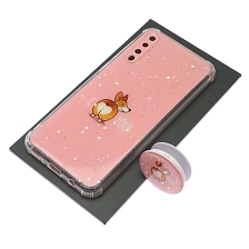 Чехол накладка для SAMSUNG Galaxy A50, A30s, A50s, силикон, фактурный глянец, с поп сокетом, рисунок I Love You Чехол накладка для SAMSUNG Galaxy A50, A30s, A50s, силикон, фактурный глянец, с поп сокетом, рисунок I Love You