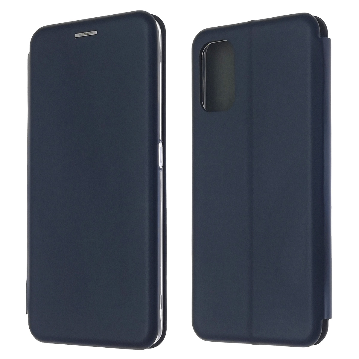 Чехол книжка STYLISH для Realme 7 Pro, экокожа, визитница, цвет темно синий Чехол книжка STYLISH для Realme 7 Pro, экокожа, визитница, цвет темно синий
