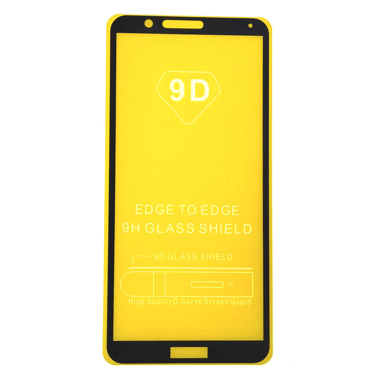 Защитное стекло 9D для HUAWEI Honor 7X (BND-L21), цвет окантовки черный