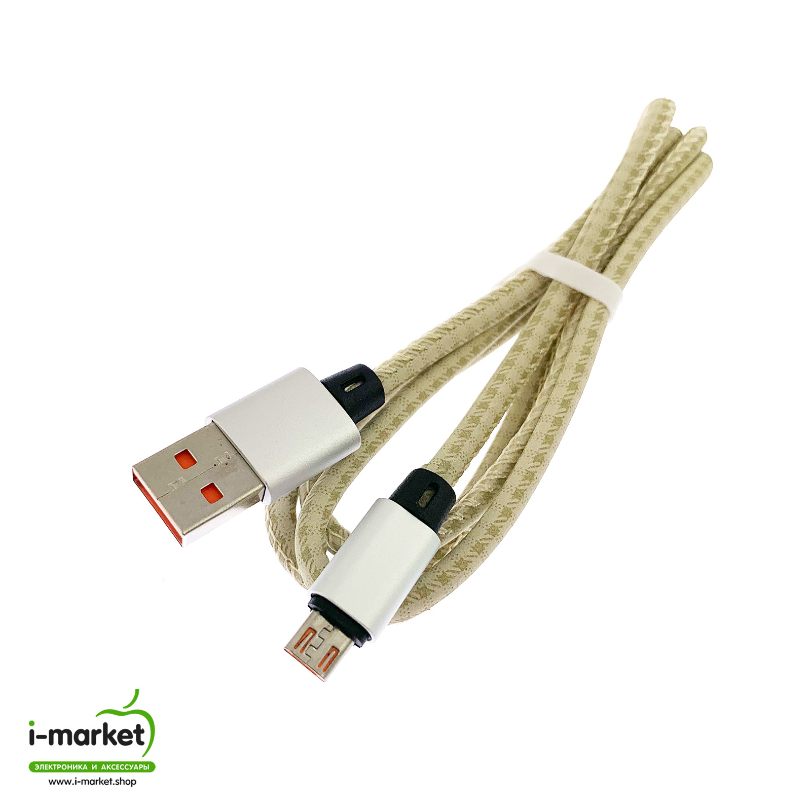 USB Дата кабель A88 для заряда и синхронизации, тип Micro-USB, в армированной под кожу оболочке, длина 1 метр, цвет золотистый. USB Дата кабель A88 для заряда и синхронизации, тип Micro-USB, в армированной под кожу оболочке, длина 1 метр, цвет золотистый.