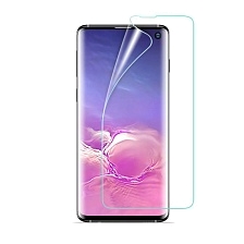 Защитная противоударная пленка Full Cover для SAMSUNG Galaxy S10 2019 (SM-G973), с ультразвуковым отпечатком, прозрачная.