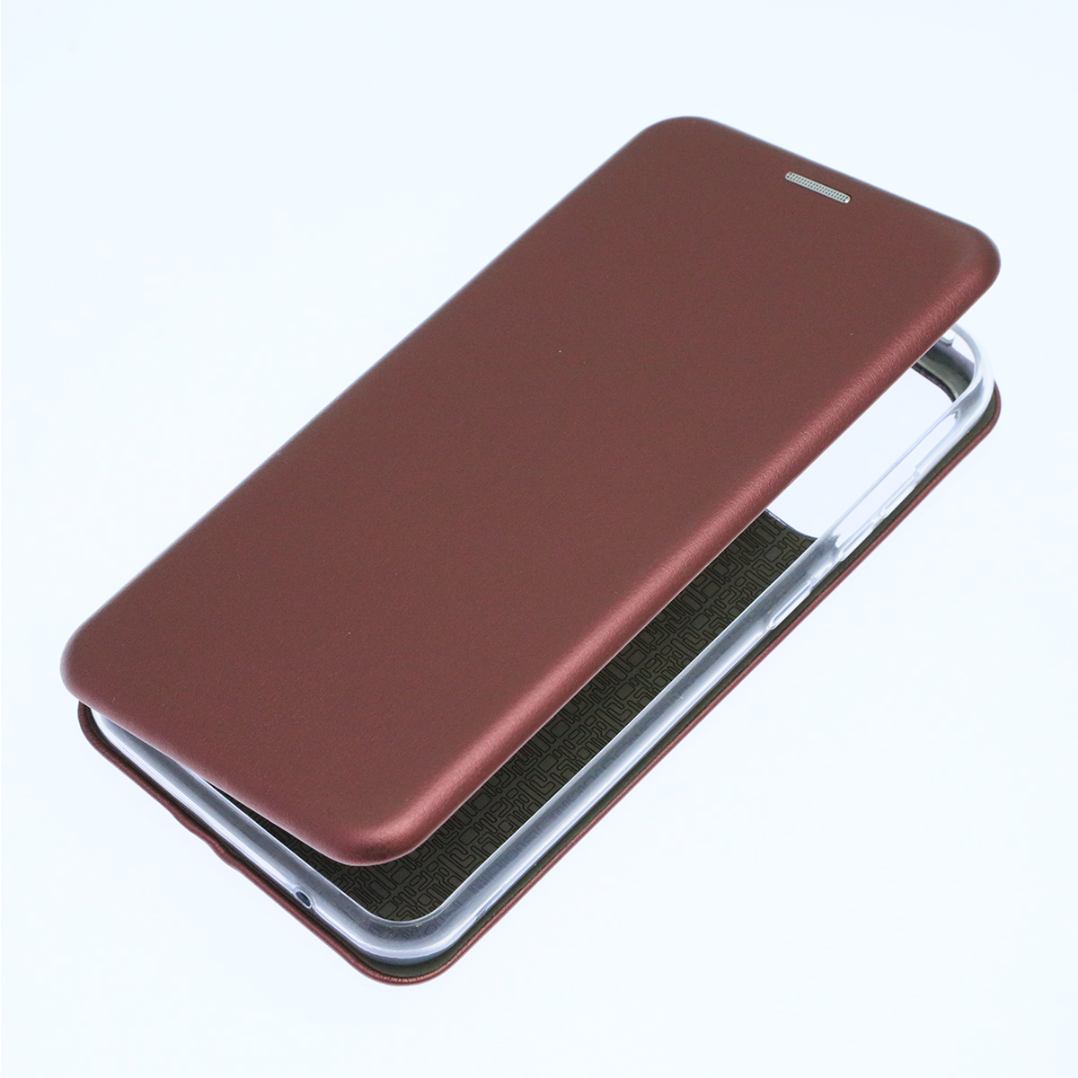Чехол книжка STYLISH для ITEL A27 (A551), экокожа, визитница, цвет бордовый Чехол книжка STYLISH для ITEL A27 (A551), экокожа, визитница, цвет бордовый