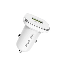 АЗУ (Автомобильное зарядное устройство) BOROFONE BZ12A Lasting power, 3A, 1 USB, QC3.0, цвет белый АЗУ (Автомобильное зарядное устройство) BOROFONE BZ12A Lasting power, 3A, 1 USB, QC3.0, цвет белый