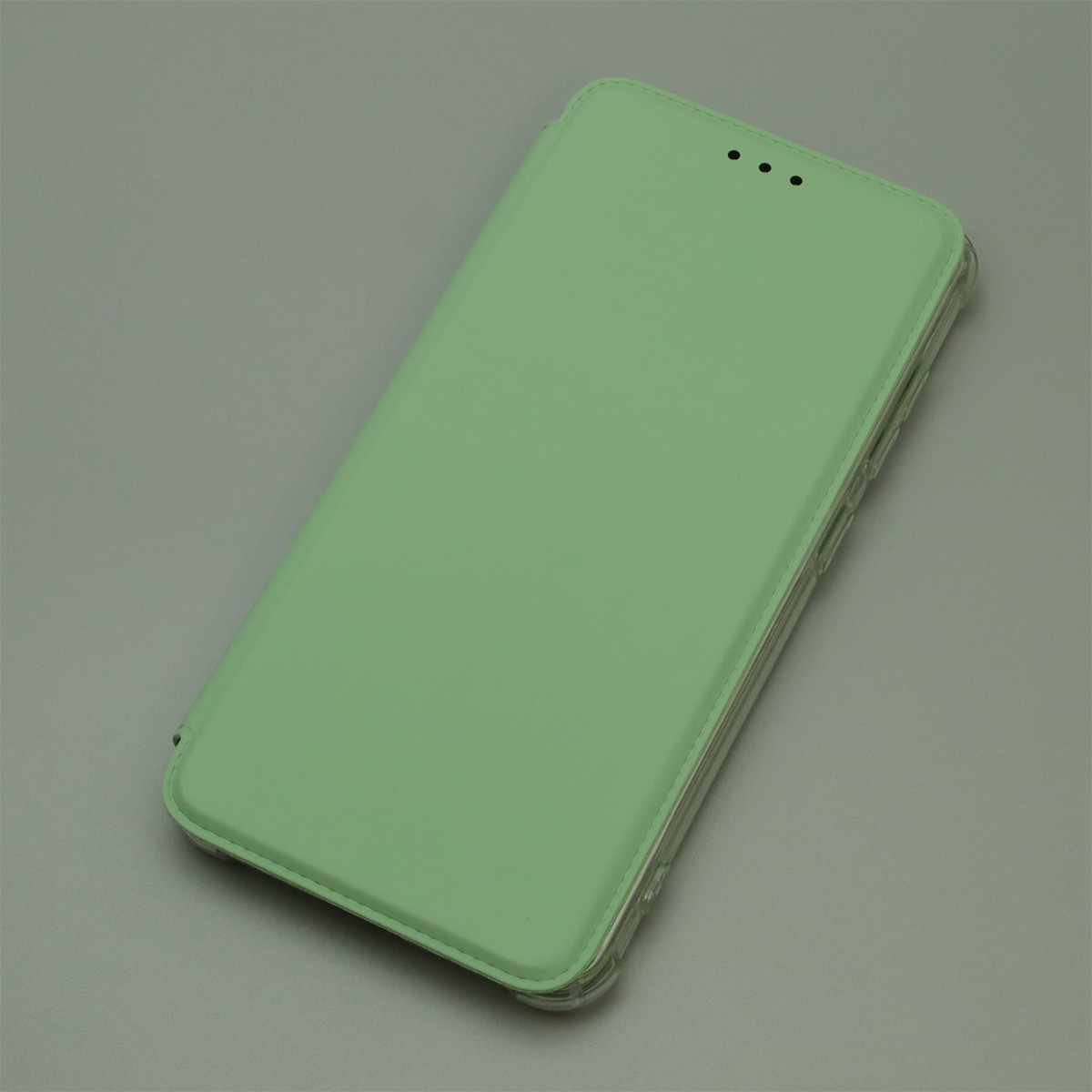 Чехол книжка для SAMSUNG Galaxy S21 FE (SM-G990B), экокожа, визитница, цвет светло фисташковый Чехол книжка для SAMSUNG Galaxy S21 FE (SM-G990B), экокожа, визитница, цвет светло фисташковый