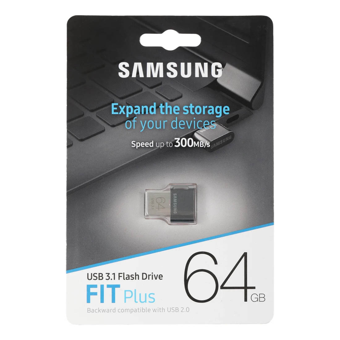 Флешка USB 3.1 64GB SAMSUNG FIT Plus MUF-64AB/APC, 300 MB/s, цвет черный Флешка USB 3.1 64GB SAMSUNG FIT Plus MUF-64AB/APC, 300 MB/s, цвет черный