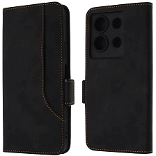 Чехол книжка NICE для INFINIX Note 30, экокожа, визитница, цвет черный