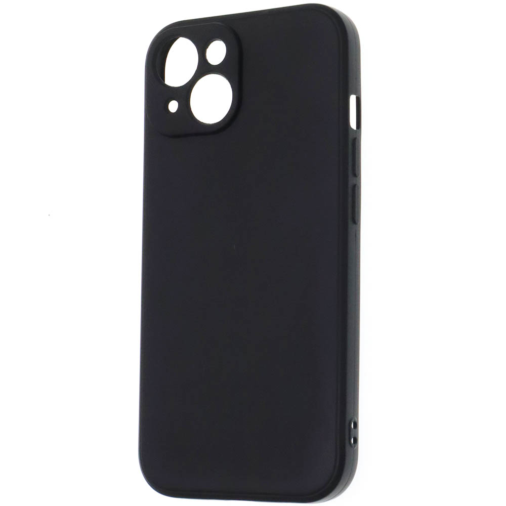 Чехол накладка NFOCO для APPLE iPhone 15, защита камеры, силикон, цвет черный