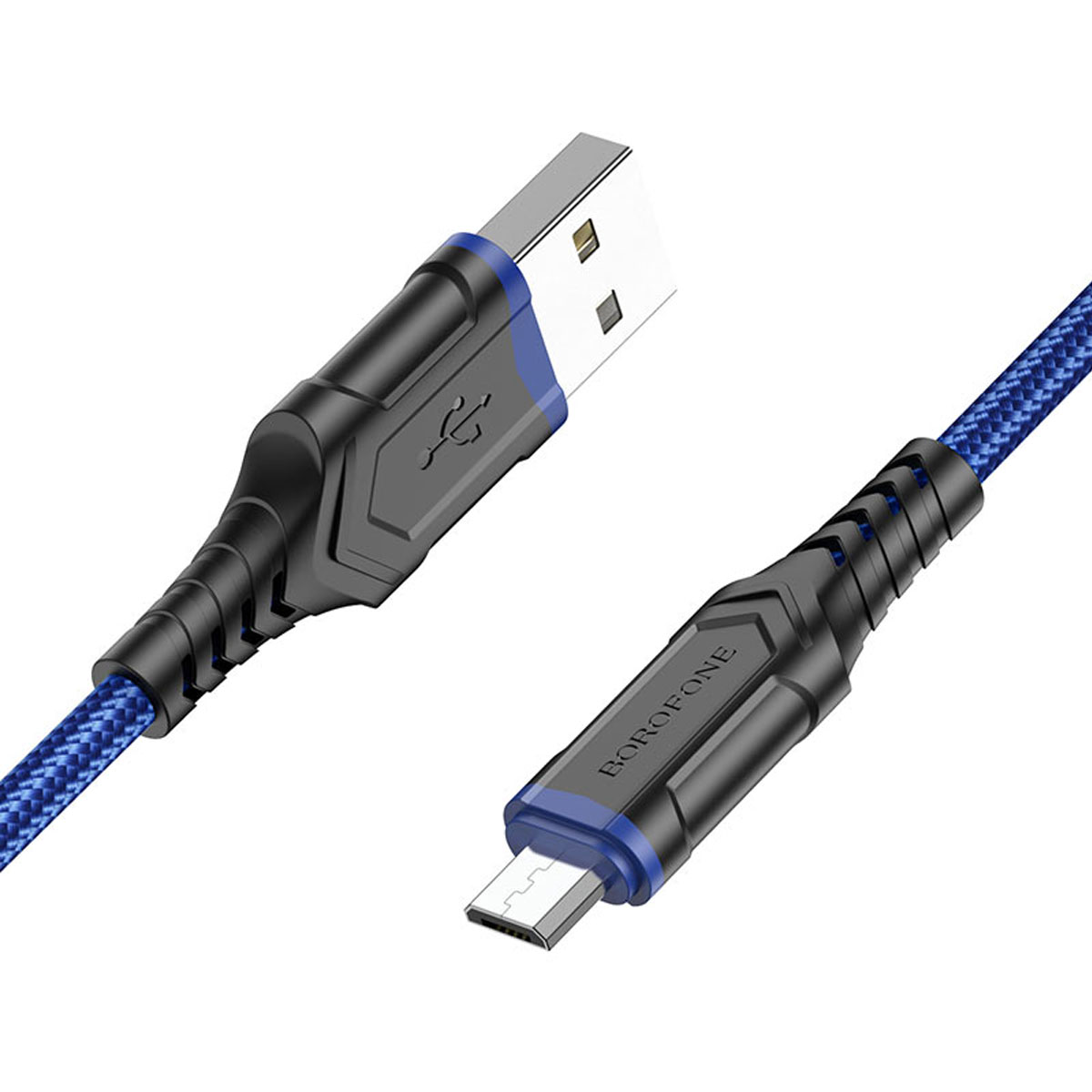 Кабель BOROFONE BX67 Micro USB, 2.4A, длина 1 метр, цвет синий Кабель BOROFONE BX67 Micro USB, 2.4A, длина 1 метр, цвет синий