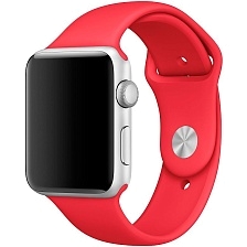 Ремешок для Apple Watch спортивный "Sport", размер 42-44 mm, цвет красный Ремешок для Apple Watch спортивный "Sport", размер 42-44 mm, цвет красный