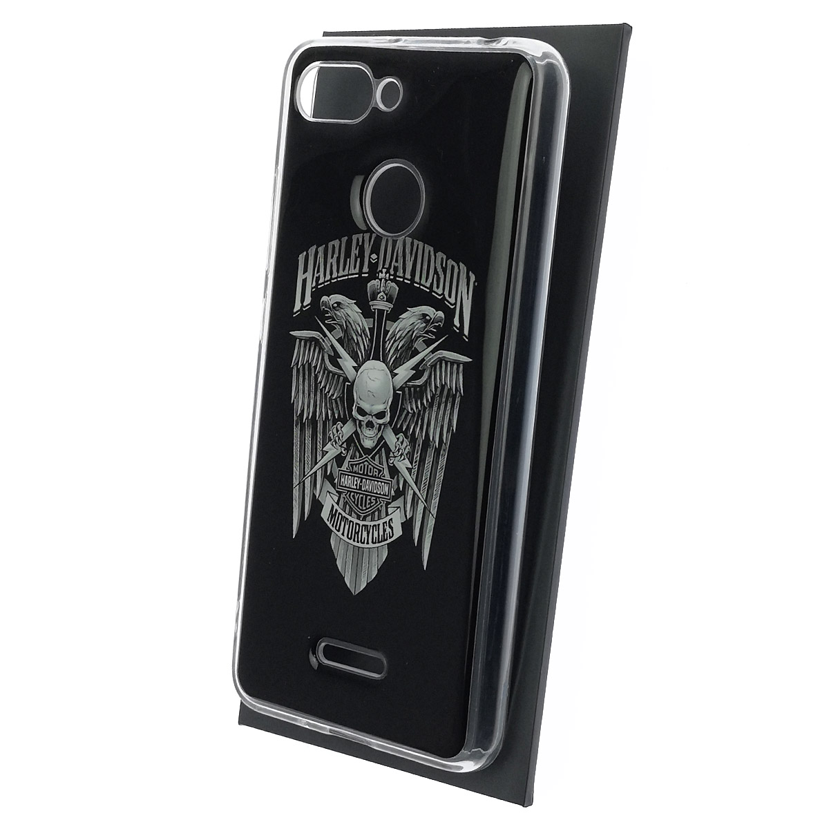 Чехол накладка для XIAOMI Redmi 6, силикон, глянцевый, рисунок Harley Davidson