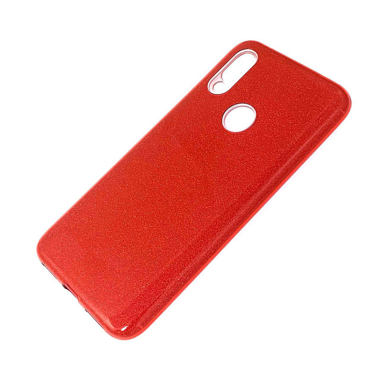Чехол накладка для XIAOMI Redmi 7, силикон, блестки, цвет красный. Чехол накладка для XIAOMI Redmi 7, силикон, блестки, цвет красный.