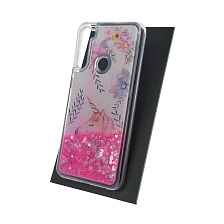 Чехол накладка TransFusion для XIAOMI Redmi Note 8T, силикон, переливашка, рисунок Единорог.