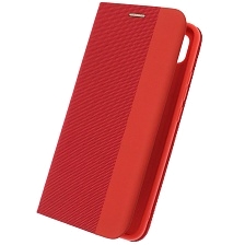 Чехол книжка MESH для XIAOMI Redmi 9C, Redmi 10A, текстиль, силикон, бархат, визитница, цвет красный Чехол книжка MESH для XIAOMI Redmi 9C, Redmi 10A, текстиль, силикон, бархат, визитница, цвет красный