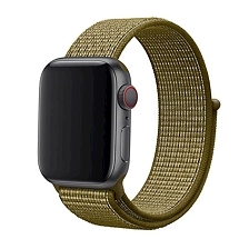 Ремешок для часов Apple Watch (38-40 мм), нейлон, цвет olive flak. Ремешок для часов Apple Watch (38-40 мм), нейлон, цвет olive flak.