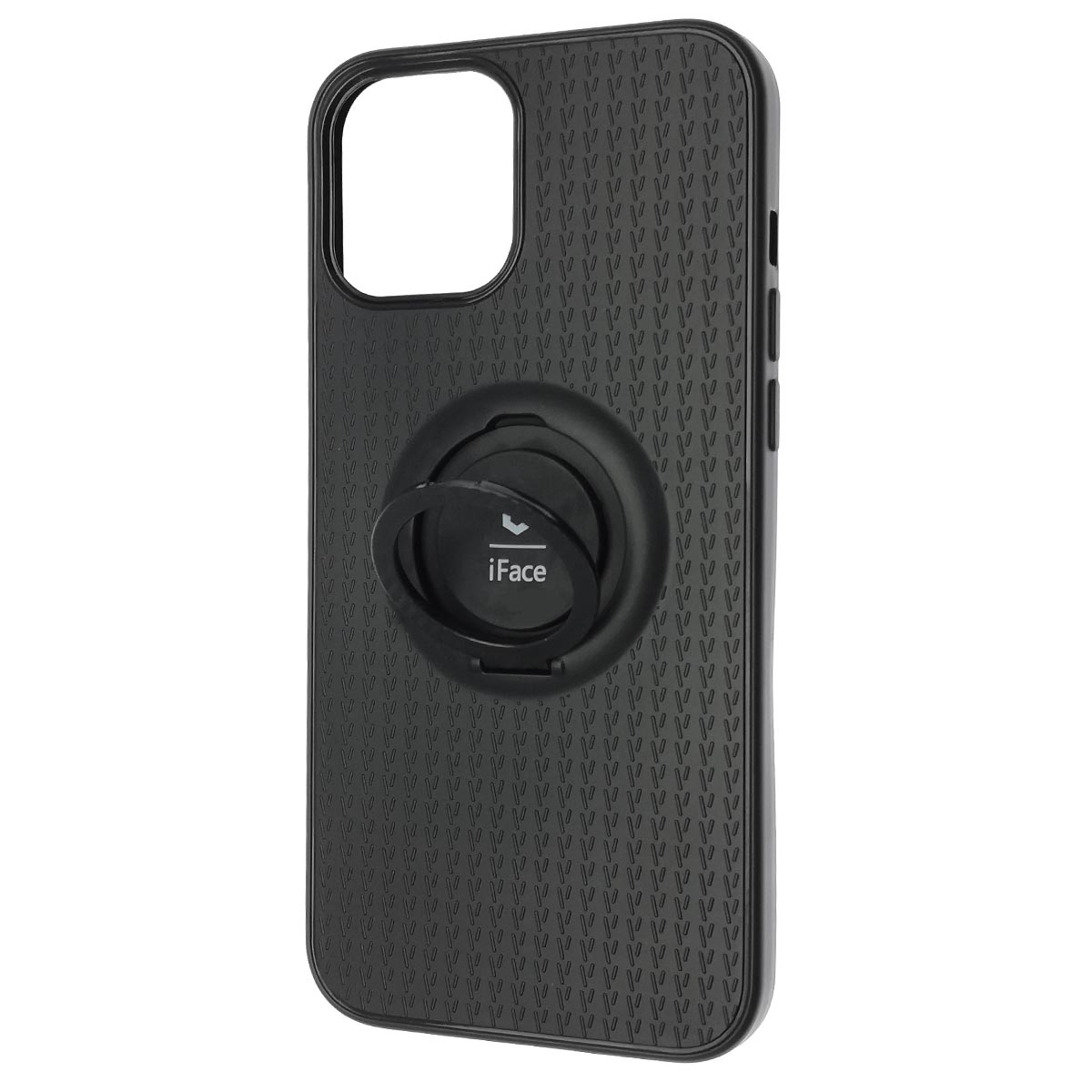 Чехол накладка iFace для APPLE iPhone 12 Pro MAX (6.7"), силикон, кольцо держатель, цвет черный Чехол накладка iFace для APPLE iPhone 12 Pro MAX (6.7"), силикон, кольцо держатель, цвет черный