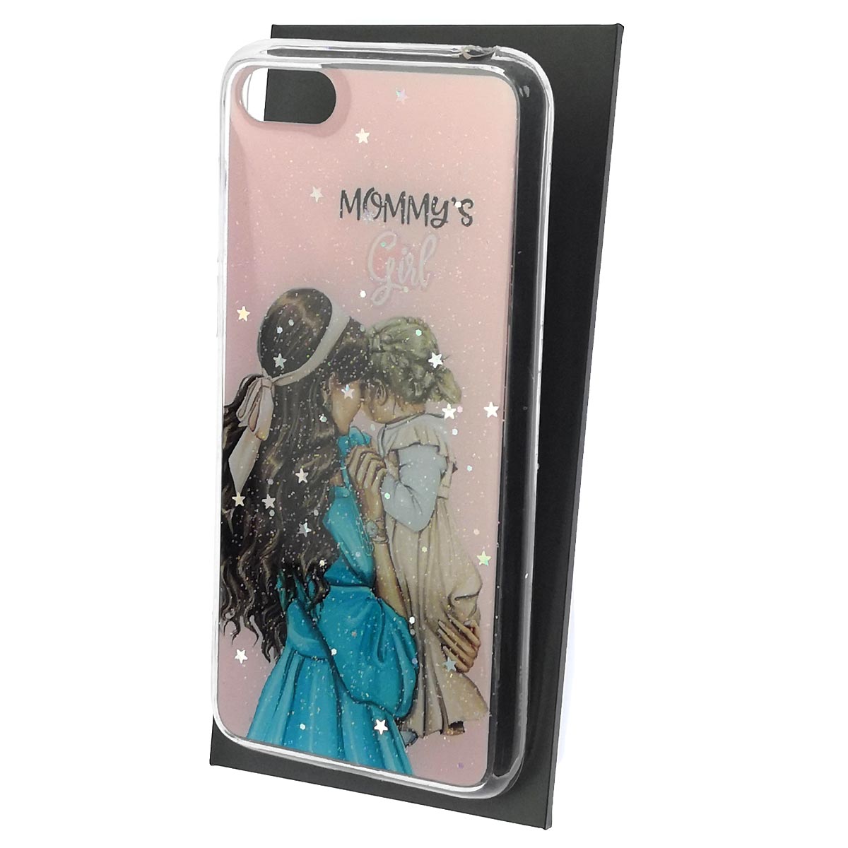 Чехол накладка Vinil для HUAWEI Honor 7A, Y5 2018, Y5 Prime, Y5 Lite, силикон, блестки, глянцевый, рисунок Mommy's Girl Чехол накладка Vinil для HUAWEI Honor 7A, Y5 2018, Y5 Prime, Y5 Lite, силикон, блестки, глянцевый, рисунок Mommy's Girl