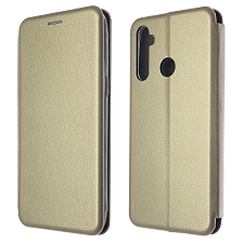 Чехол книжка STYLISH для Realme C3, экокожа, визитница, цвет золотистый