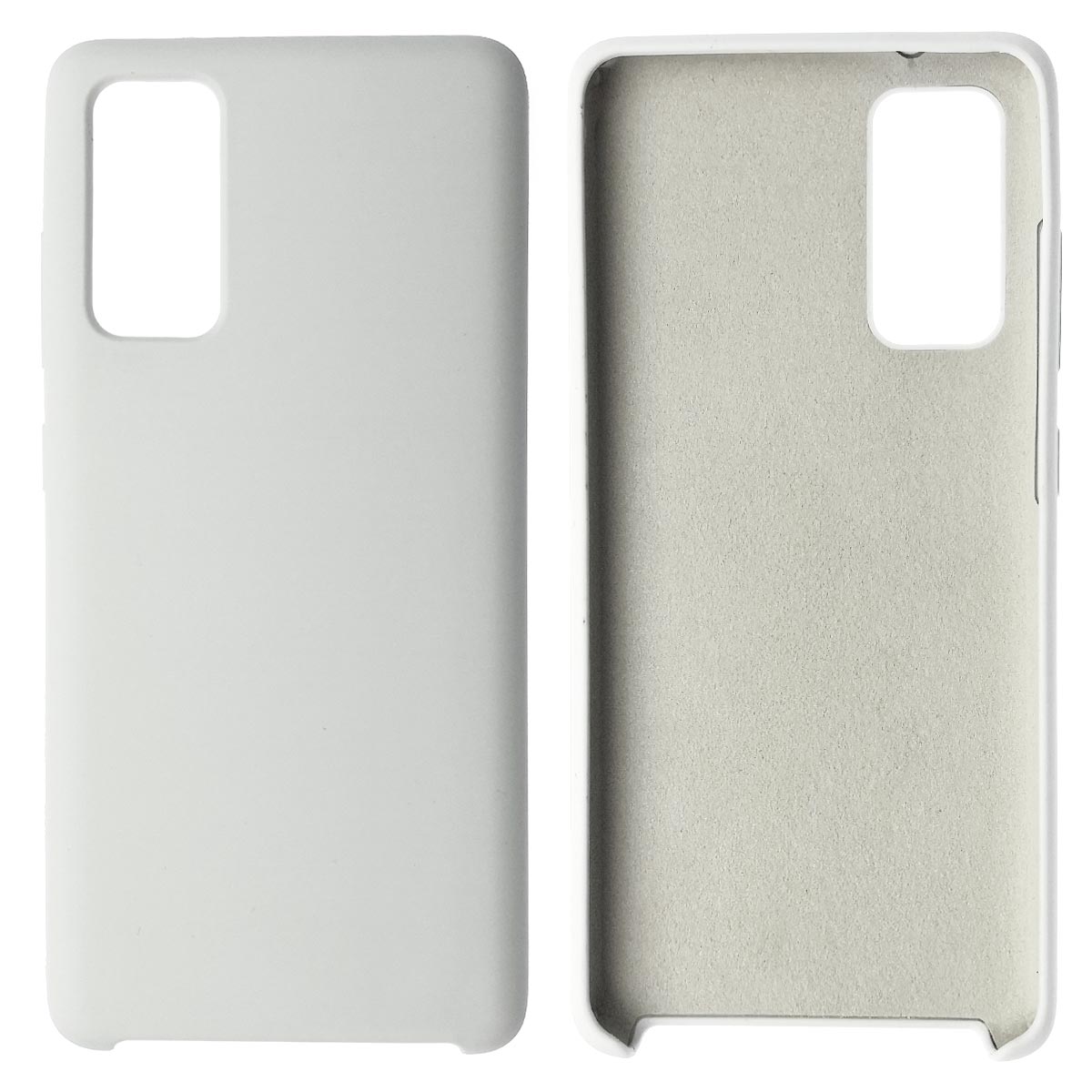 Чехол накладка Silicon Cover для SAMSUNG Galaxy S20FE, силикон, бархат, цвет белый Чехол накладка Silicon Cover для SAMSUNG Galaxy S20FE, силикон, бархат, цвет белый